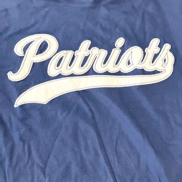 Starter New England‎ Patriots Shirt Mens Large Blue Script Short Sleeve Football - Picture 4 of 8